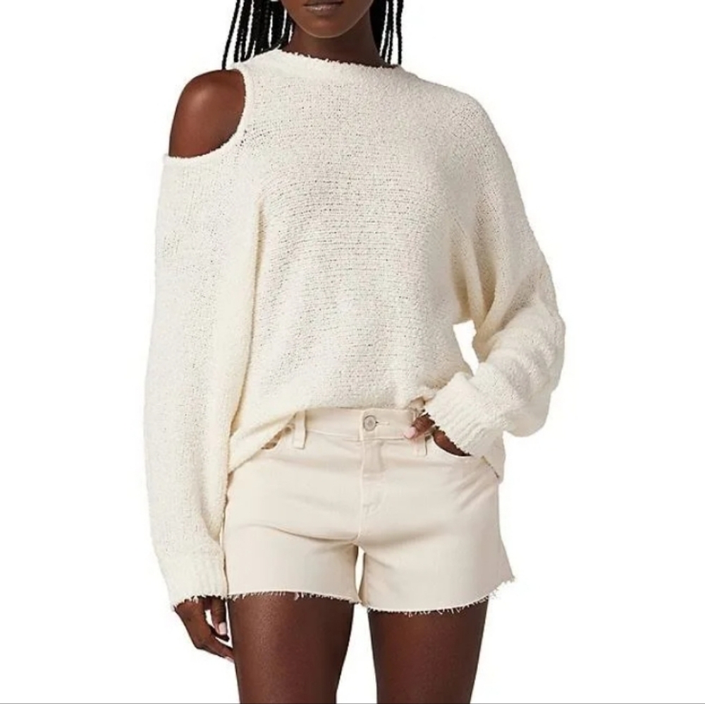 NWT HUDSON | $128 Gemma Mid-Rise Raw Hem Shorts
